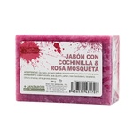 JABÓN ARTESANAL DE ROSA MOSQUETA Y COCHINILLA 100g