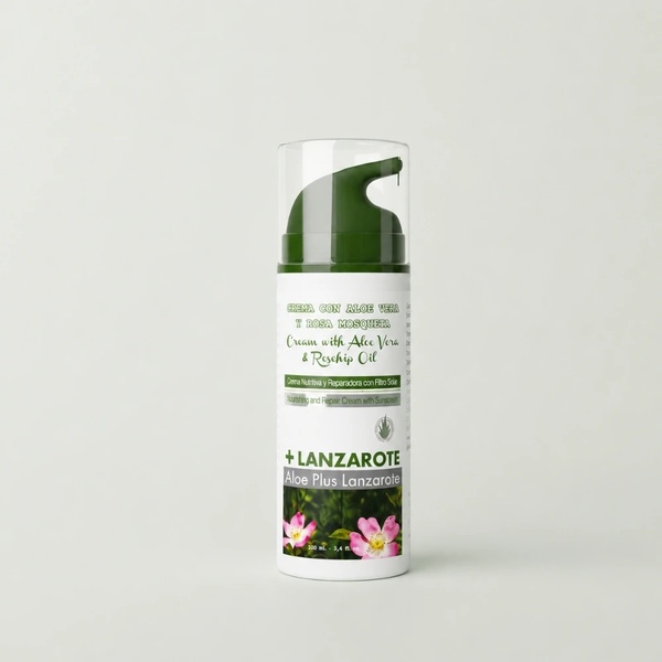 CREMA FACIAL DE ALOE VERA Y ROSA MOSQUETA 100ml
