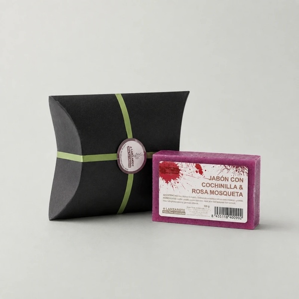 GÓNDOLA JABÓN -Jabón con cochinilla y rosa mosqueta