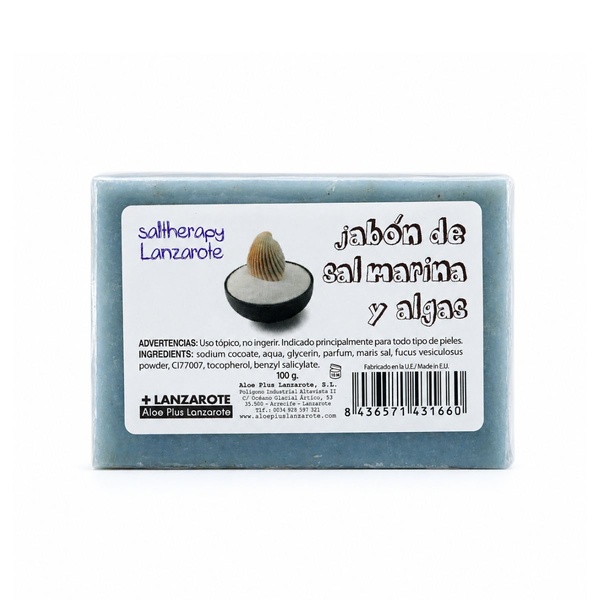 JABÓN DE SAL MARINA Y ALGAS ARTESANAL 100g - 3