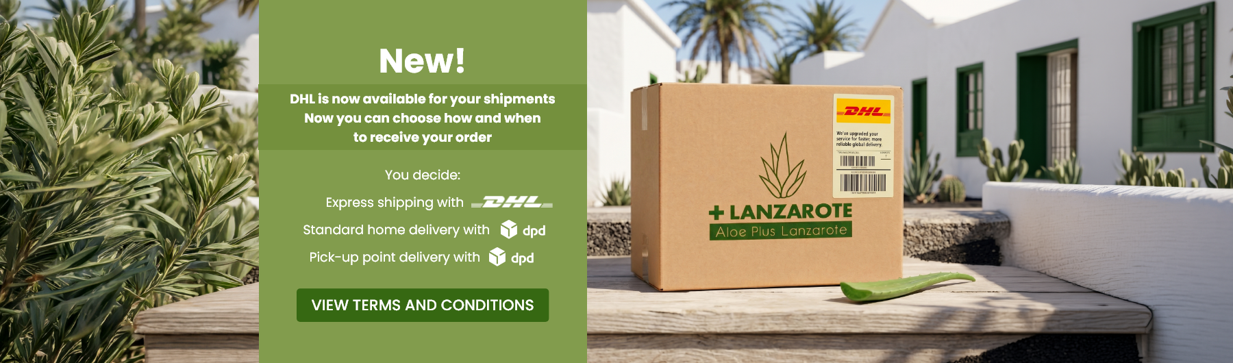 New! We now ship with DHL