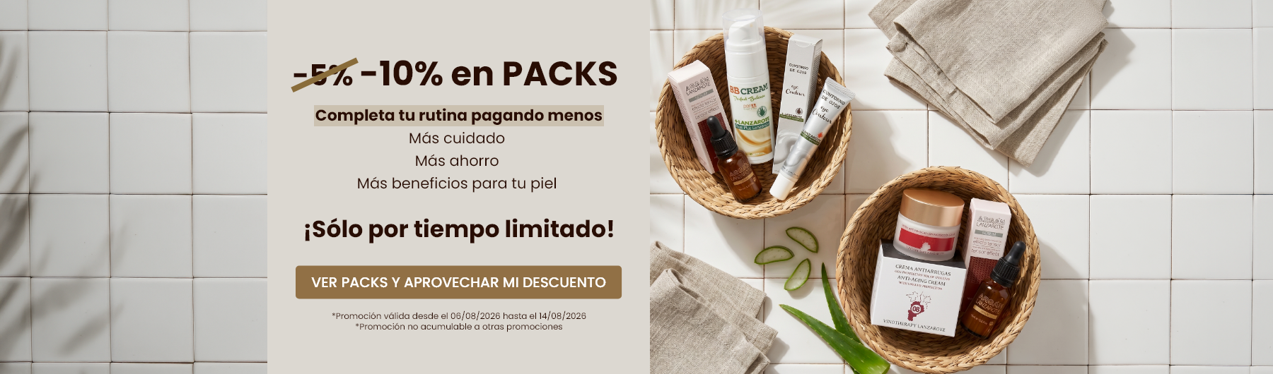 Tus packs favoritos de aloe ahora al -10%. ¡Sólo unos días!