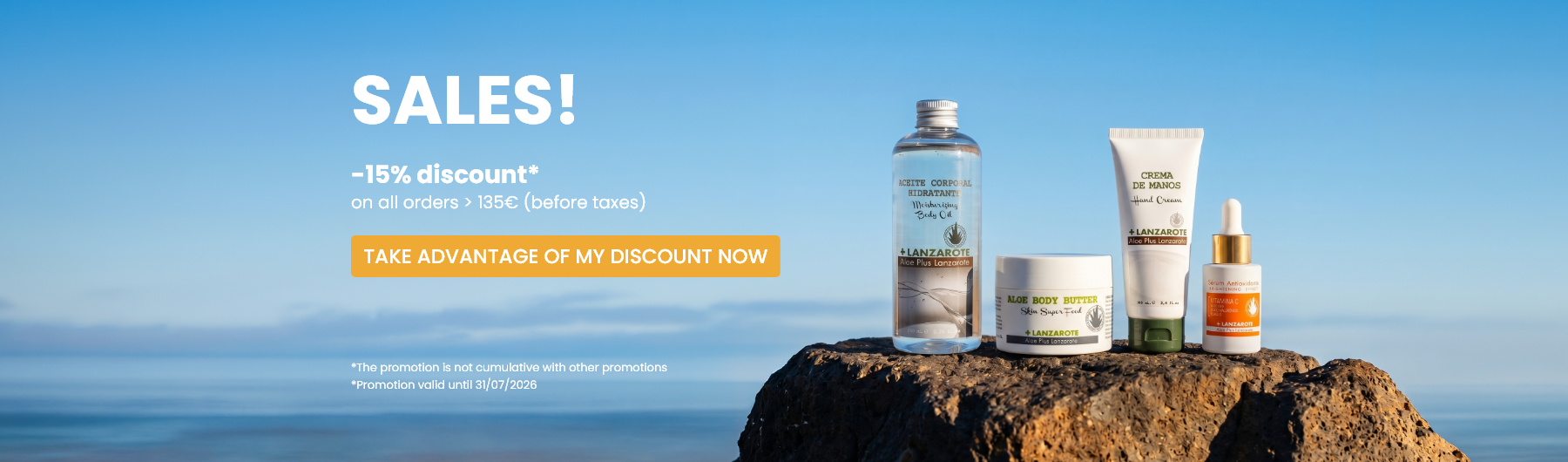 The Sales start! -15% discount