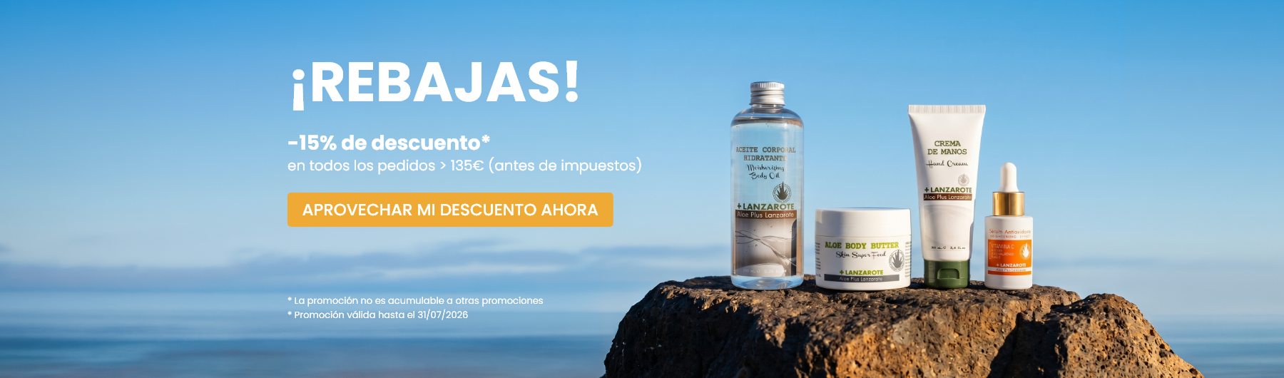 ¡Empiezan las Rebajas! -15% de descuento 