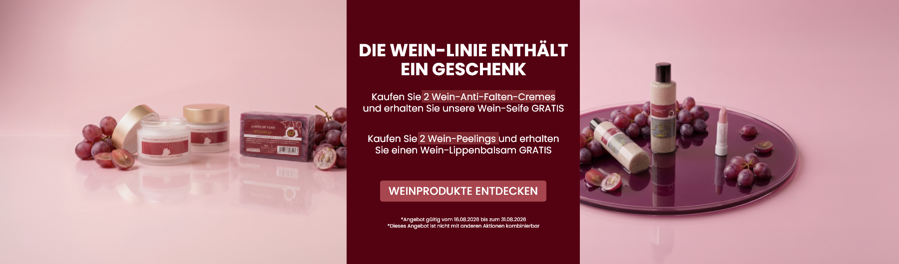 Kaufen Sie ausgewählte Weinprodukte und erhalten Sie ein GRATIS-Geschenk.