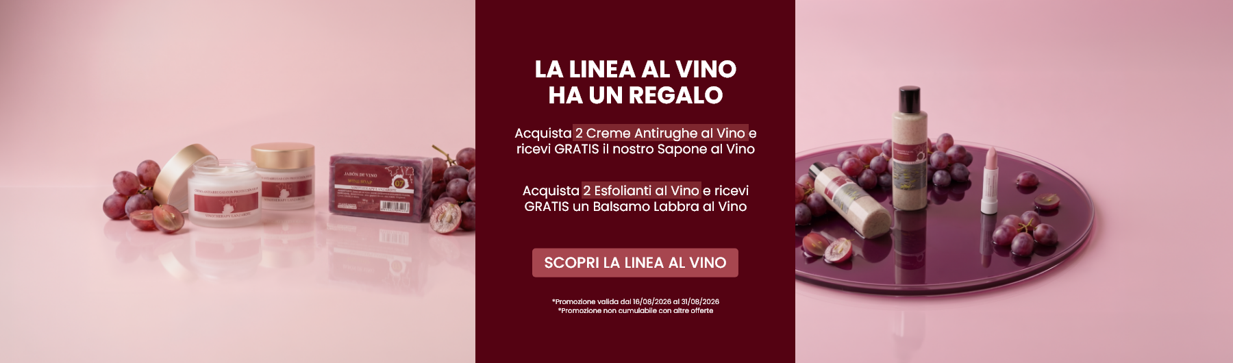 Acquista prodotti selezionati al vino e ricevi un regalo GRATIS.